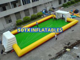 2024 Hot sale inflatable football pitch soap football field for sale
