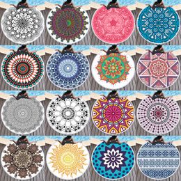 150cm Chakra Beach Towel Mandala Tapestry Beach Towel Bohemian Yoga Mat Swimming Bath Towel Tapestry Wall Hanging Home Decor