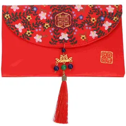 Gift Wrap Bag Chinese Money Packet Decorative Envelopes Currency Wedding Red Envelope Fabric Supplies Purse