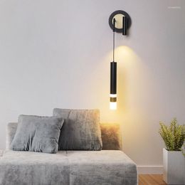 Wall Lamps Modern Crystal Led Hexagonal Lamp Bedroom Decor Nicho De Parede Penteadeira Camarim Bunk Bed Lights Dorm Room