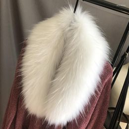 Scarves Faux Fur Collar Hight Quality Women Men Jackets Coat Decor Fashion Woman Lady's Big Black Scarf