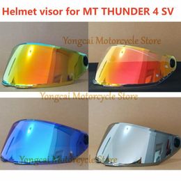 Motorcycle Helmets Helmet Visor For MT THUNDER 4 SV MT-V-28B Replacement Face Shield Sunscreen Capacete Windshield Uv Protection Moto