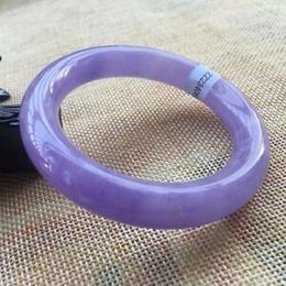 Bangles 5862mm Certified (Grade A) 100% Natural Lavender Jadeite JADE Bracelet Bangle