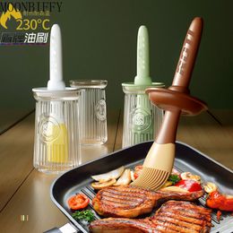 BBQ Tools Accessories Kitchen Silicone Oil Bottle Brush Baking Barbecue Grill Dispenser Pastry Steak Brushes Tool 230522