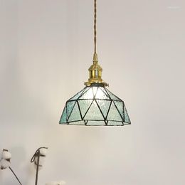 Pendant Lamps Brass Glass Small Droplight Creative Personality Bed & Breakfast Bedroom Bedside Aisle Hallway Bar Counter Dining-Room