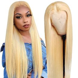 Other Fashion Accessories 360 Full Lace Wig Human Hair Pre Plucked Straight 13x6 HD Lace Frontal Wig 613 Lace Wig Real Lace Front Human Hair Wigs