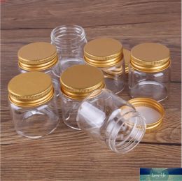 12 pieces 50ml 47*50*34mm Glass Bottles with Golden Aluminium Lids Spice Pill Container Candy Jars Vials for Wedding Giftgood qty Classic