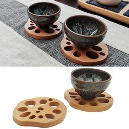 Table Mats Irregular Solid Wood Lotus Root Slice Is Sturdy Safe And Durable Helping To Insulate The Decorative Dining Mat