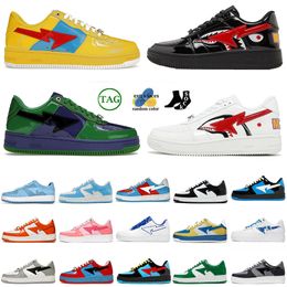 Luxury STAS SK8 Sneakers Sports Casual Shoes Womens Mens sta sk8 Patent Leather Black ABC Caoms Blue Colour Camo Combo Pink Orange Platfrom Fashion Trainers