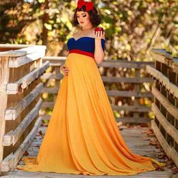 Maternity Dresses Cute Shoulderless Maternity Photography Dresses For Baby Showers Sexy Maxi Gown Long Pregnant Women Pregnancy Photo Shoot Props T230523