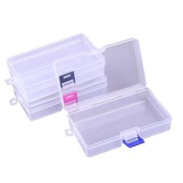 Storage Boxes Bins Transparent Plastic Jewelry Box 3 Color Lock Can Hang Rectangar Pp Parts Dhs Drop Delivery Home Garden Housekee Dhj1V