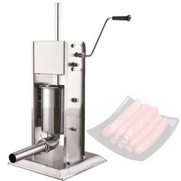 Steel Stainless Sausage Meat Fill Manual Sausage Maker Syringe 4pcs Filling 3/5/7L Sausage Stuffer Homemade