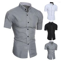 Men's Casual Shirts Summer Shirt Great Wash-and-wear Men Top Lightweight For Meeting