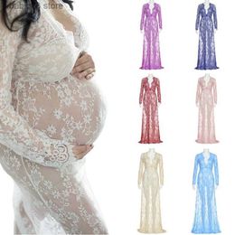 Maternity Dresses Plus Size 4XL Maternity Lace Dress Women Sexy Maternity Photography Props maxi dresses Fancy shooting photo Pregnant Clothes T230523