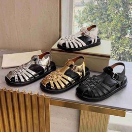 Women Summer Sandals Fasshion Genuine Leather Buckle Strap Women Gladiator Sandals Runway Outfit Party Dress Shoes Woman 2023 X230523