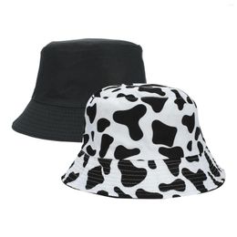 Wide Brim Hats Womens Double Sided Bucket Hat Sun Pot Trucker