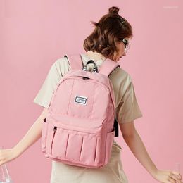 School Bags Women Canvas Backpacks Fashion High Quality Bag For Teenagers Girls Big Cute Laptop Backpack Candy Colour Mochila Rucksack