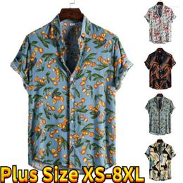 Men's Casual Shirts Men's Shirt Spring And Autumn Comfortable Latest Models Business Printing Thin Slim Fashion Men XS-8XL
