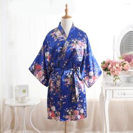 Women's Sleepwear Ladies Cherry Blossom Kimono Nightgown 5 Colours Sexy Kimonos Japanese Traditional Woman Bathrobe