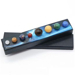 Party Favour Natural Crystal Stone Eight Planets Solar System Gem School Science Home Decoration Ornaments Drop Delivery Garden Festi Dh6Ny