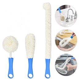 Cleaning Brushes Soft Wine Bottle Cleaning Brush Flexible Decanter Stemware Glasses Brush Cleaner Bottle Cup Bar Wine Accessories Cleaning Brush G230523