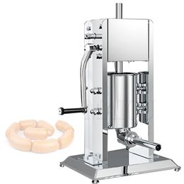 Sausage Stainless Steel Manual Vertical Filling Machine Kitchen Tool Syringe Enema Banger Maker