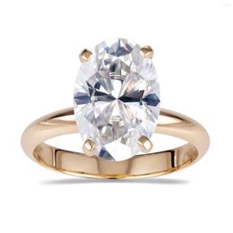 Cluster Rings MS-392 CVD HPHT Oval Lab Growm Diamond Ring 1.5ct D VS1 IGI Certificate 18K Gold Jewelry Engament Wedding