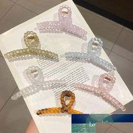 Clamps Korean New Hair Claw Barrettes For Women Fashion Girl Mette Geometric Hollow Out Headwear Accessories Crab Clip Facto Dhgarden Dhop6