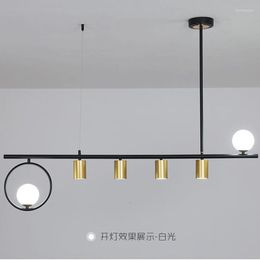 Pendant Lamps Dining Room LED Chandelier Lighting Simple Bedroom Kitchen Restaurant Bar Hanging Lamp Nordic Creative Gold/black Home