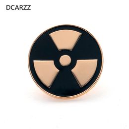 Best New Nuclear Radiation Brooch Medical Jewellery Gift for Women Enamel Lapel Pin Metal Doctors Nurse Accessories