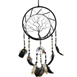 Black Dream Catcher,Tree of Life Dream Catchers for Wall Decor Dream Catcher for Adult Bedroom Feather Wall Hanging Ornaments for Boys Kids Gifts 1224337