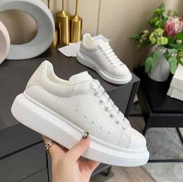 Men's Shoes New Leather 4 CM Air Cushion Platform Couple Sneakers Wear-resistant Fashion Men's Sports Leisure Shoes Luxury X230523