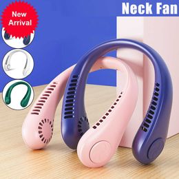New Mini Bladeless Fan Hanging Neck Sports Fans Air Conditioner Ventilador USB Rechargeable Leafless Fan Mute Sports Fan For Outdoor