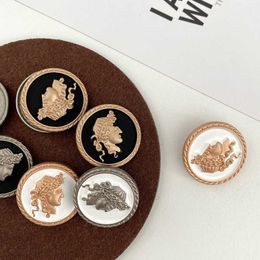 Sewing Notions Tools 2 pieces/batch Cameo head metal button Western style sweater cardigan decoration accessories DIY cotton material YS201018-2 P230523