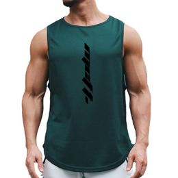 Herren Tanktops MuscleGuys Fitnessstudio Kleidung Männer Training Top Bodybuilding Weste Mesh Fitness ärmellose Hemd Sport Basketball Trikots 230524