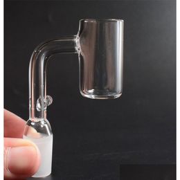 Smoking Pipes Quartz Enail 4Mm Thick Bottom With Hook Electronic Banger Nail Fit 16Mm 20Mm Heating Coil 10Mm 14Mm 18Mm 90 Degrees Fo Dheam