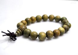 Strand Fashion Green Sandalwood 10mm Beads Bracelet Men / Women Gift Jewelry Wholesale Tibet Jewelery