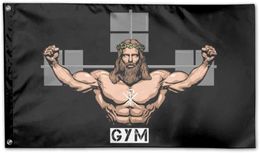 Banner Flags The Christ Of Gym Flag Outdoor Patio 3' X 5'for Wedding Home Outdoor Garden Decor G230524