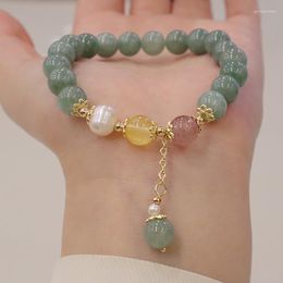 Charm Bracelets Jade Bracelet Female Burma Crystal Beads Series Hand Act The Role Ofing Is Tasted Strawberry Pearl Accessories