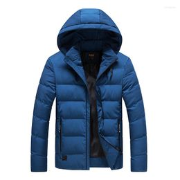 Hunting Jackets Winter Thicken Warm Hooded Coat Men Cardigan Cotton Clothes Tops Outdoor Windproof Thermal Cycling Hiking Climbing Sports