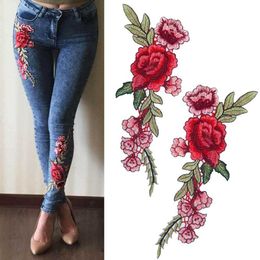 20PSCSewing Notions Tools Flower decal sewing patch for clothing dresses fashion stickers DIY decorative rose/butterfly repair scrapbooks P230524