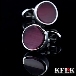 KFLK Jewellery shirt cufflinks for mens Brand cuff buttons cuff links Wedding gemelos High Quality abotoaduras guests