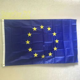 Banner Flags ZXZ free shipping EU flag 90X150cm 100% polyester eu european europe union flag banner europe for Decoration G230524