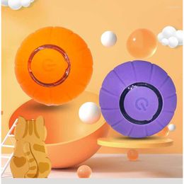 Cat Toys ROJECO Smart Automatic Bouncing Ball Interactive Rolling For Cats Pet LED Self Moving Accessories