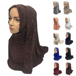 Ethnic Clothing Women Lace Plain Modal Cotton Shawl Scarf Muslim Hijab Head Wrap Large Scarves Stole Headscarf Turban Bandanas Full Cover