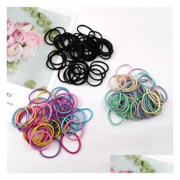Hair Rubber Bands 3Cm Childrens High Elasticity Band Tie Gsfq006 Basic Tieup Gift Head Accessories Drop Delivery Jewelry Hairjewelry Dhelo