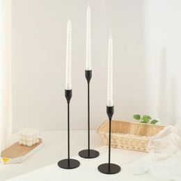 Candle Holders Nordic Vintage Ins Wind Candlestick Ornaments Light Luxury High Foot Stand Candlelight Dinner Incense Holder