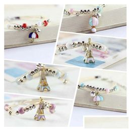 Charm Bracelets Tower Bracelet Sister Fresh Japanese And Korean Simple Jewellery Birthday Gift Gsfb111 Mix Order 20 Pieces A Lot Drop D Dhnzy