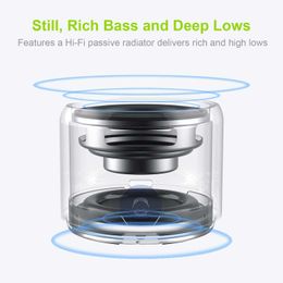 Portable Speakers IP67 Outdoors Waterproof Speaker Portable Wireless Bluetooth 5.0 Carry Case Bass Radiator USB Btooth Speakers MetalG230524