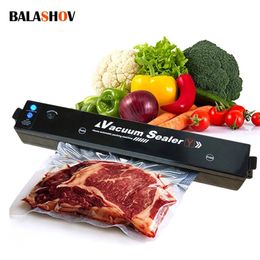 Other Kitchen Tools Eletric Vacuum Food Sealer Household Vacuum Packaging Machine 220V Automatic Vaccum Packer With 10 Pcs Saver Bags Kichen Tool 230523
